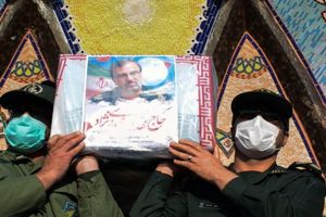 تشییع پیکر سردار شهید مهدوی‌نژاد از فرماندهان سپاه در قم