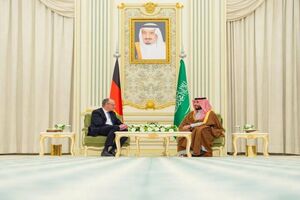 ولیعهد عربستان و صدراعظم آلمان در ریاض دیدار کردند