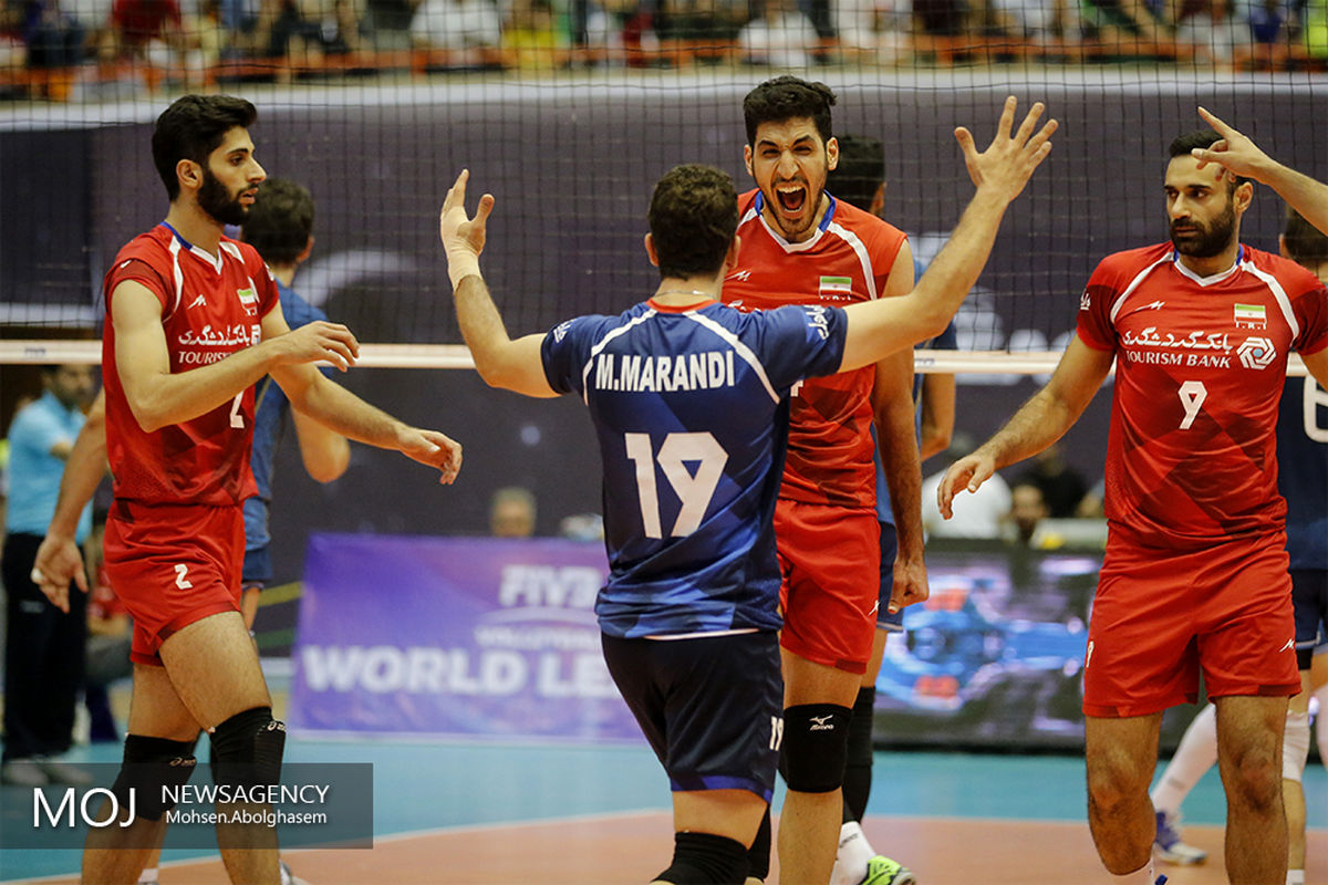 دیدار تیم های والیبال ایران و آرژانتین