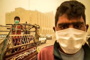 هوای اهواز همچنان برای گروه های حساس ناسالم است