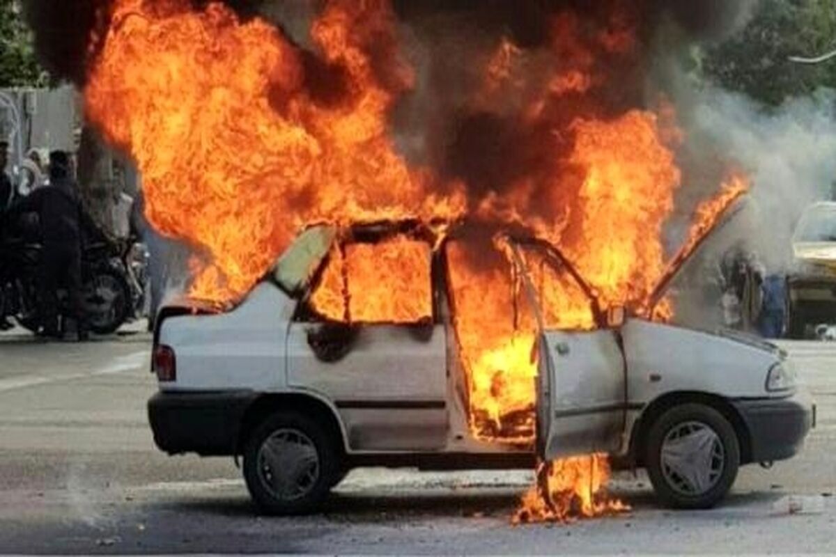 انفجار کپسول گاز پراید