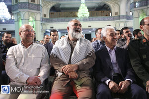 تجمع جهادگران بسیجی در مصلی حرم حضرت عبدالعظیم (ع)