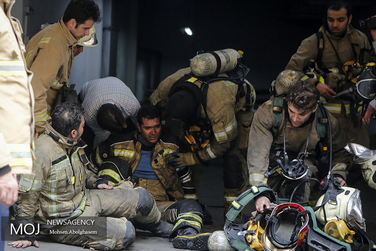 آتش سوزی در ساختمان برق حرارتی 