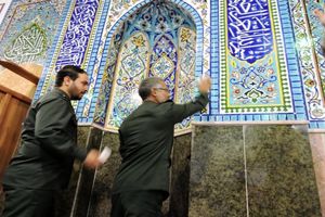 عطر افشانی مساجد چادگان به مناسبت ماه رمضان