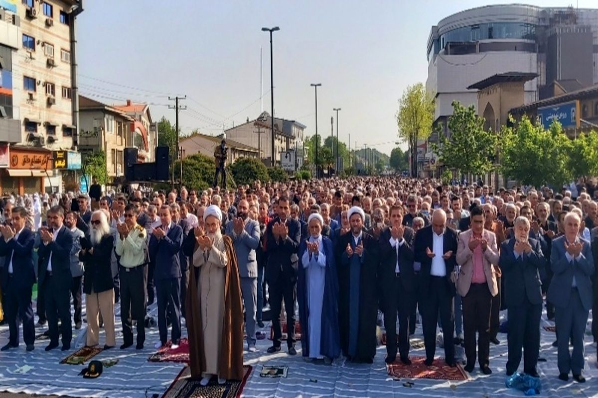 اقامه نماز عید سعید فطر در گیلان