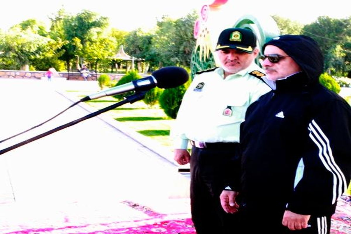 فرمانده انتظامی پیاده روی