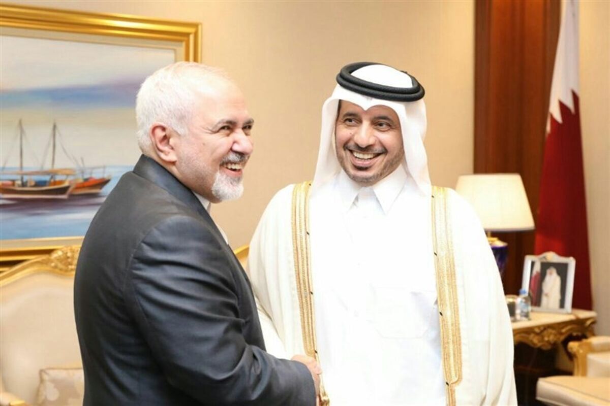 دیدار ظریف با نخست وزیر قطر1