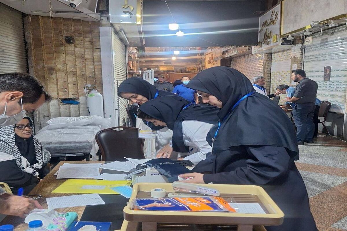 خدمت رسانی جهادی کارکنان بیمارستان بنت الهدی در مشهد