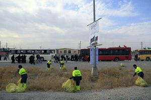 جمع آوری 406 تن زباله در مرز مهران 