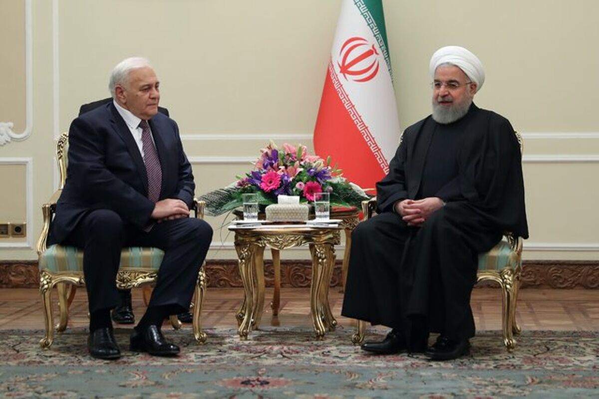 دیدار روحانی با رئیس مجلس جمهوری آذربایجان