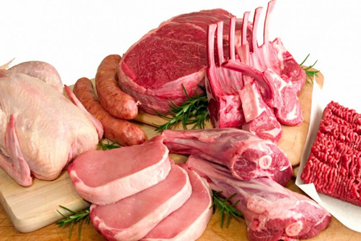 گوشت قرمز و گوشت مرغ