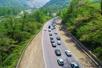 ترافیک سنگین در مسیر جنوب به شمال محور چالوس و مسیر شمال به جنوب محور هراز