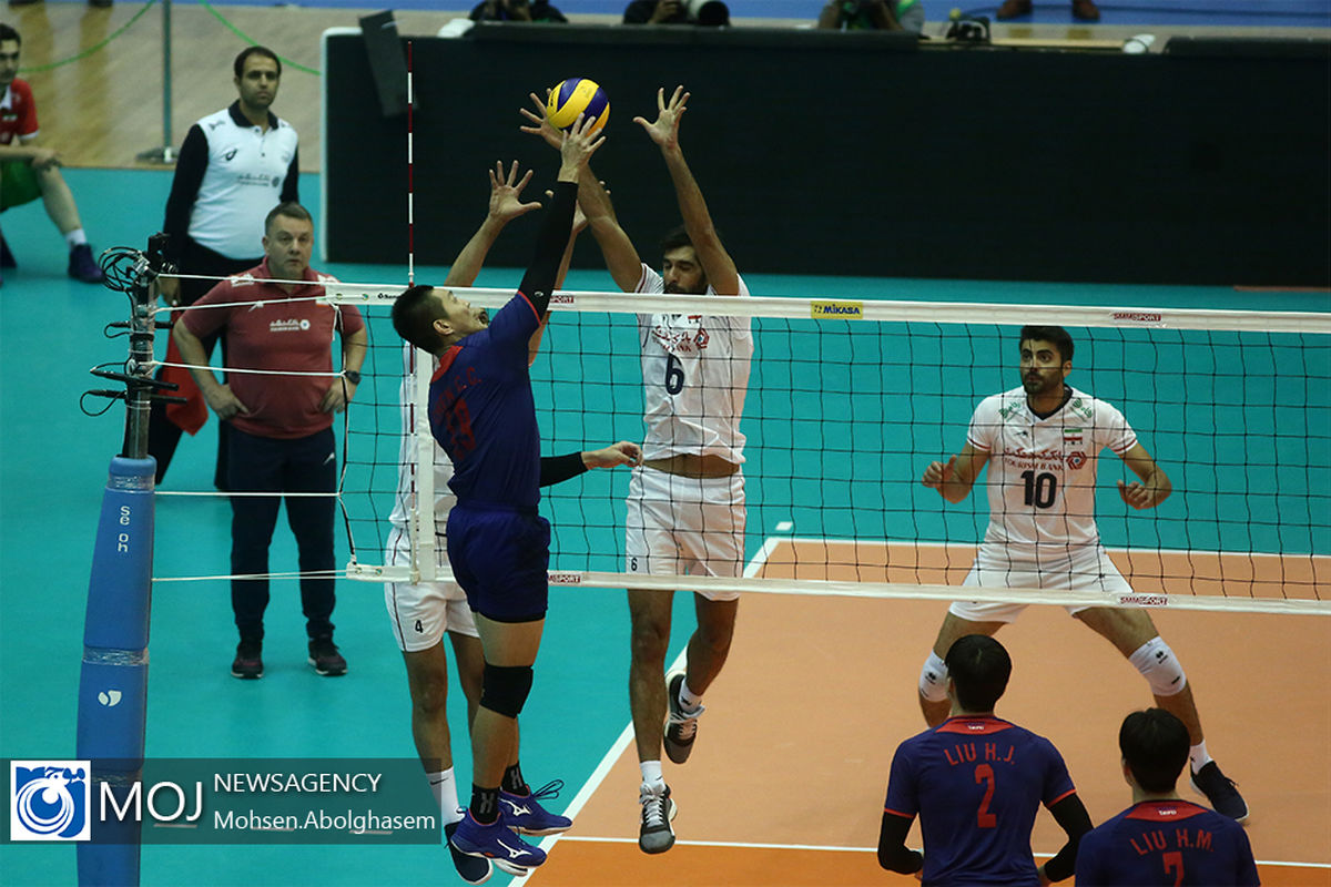 دیدار تیم های ملی والیبال ایران و چین تایپه