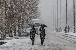 برف اردبیل را سفید پوش کرد
