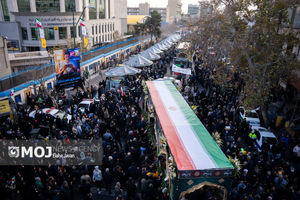 مراسم تشییع پیکر شهدای جنایات اخیر صهیونیستی - آمریکایی