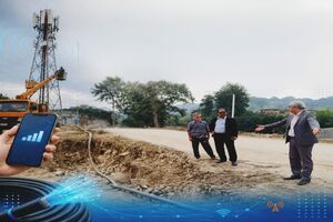 شبکه مخابراتی روستای زرین‌آباد علیا پس از طوفان احیا شد