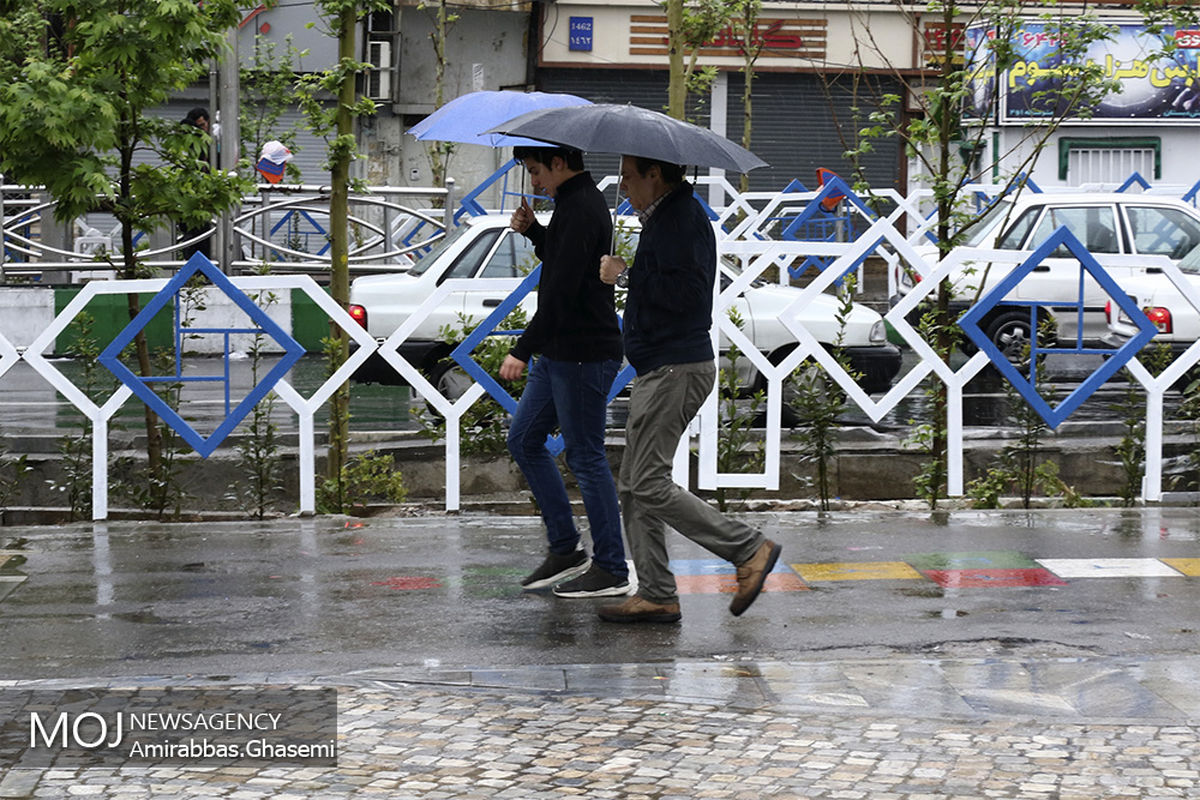 بارش باران بهاری در تهران