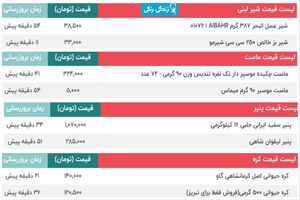 قیمت شیر-ماست-پنیر وکره در بازار امروز 8 شهریور + جدول قیمت 
