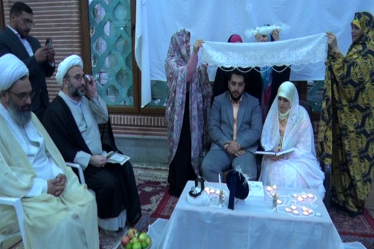 آغاز زندگی مشترک زوج  حقوقدان در مزار شهدای رشت