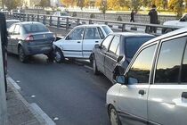 11 مصدوم درپی تصادف زنجیره ای در محور کرج چالوس