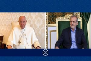 رئیس جمهوری میلاد حضرت عیسی را به پاپ فرانسیس تبریک گفت