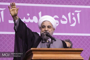 عصر امروز سخنرانی روحانی در ورشگاه شیرودی