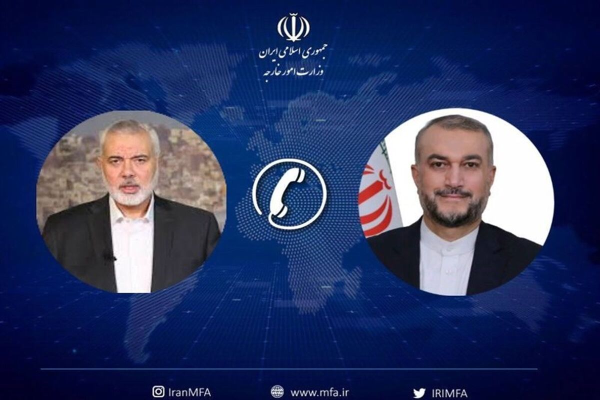 وزیر خارجه ایران و اسماعیل هنیه