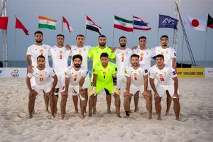 تیم ملی فوتبال ساحلی ایران مقابل موریتانی به پیروزی رسید