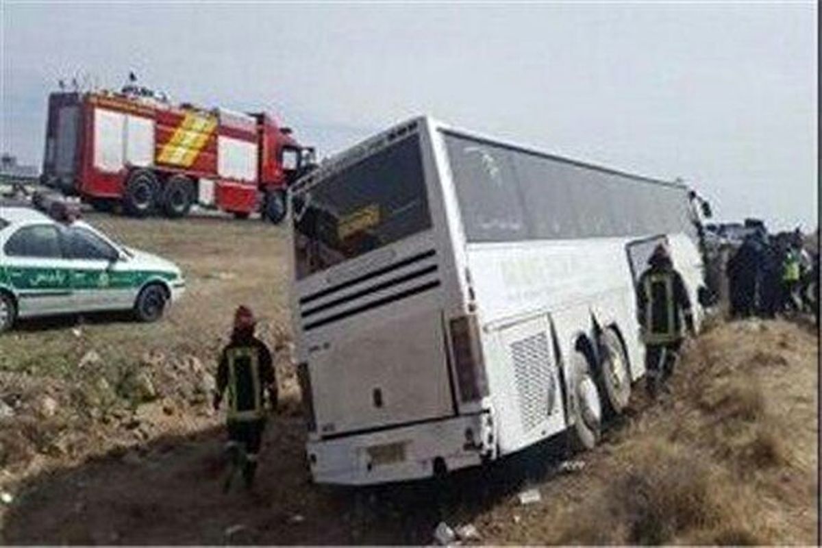 واژگونی اتوبوس حامل زائران کربلا