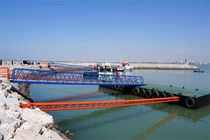 نصب سه پست اسکله فلزی در بندر نخل ناخدا بندرعباس