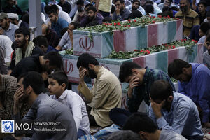 وداع با ماه مبارک رمضان در جوار شهدا