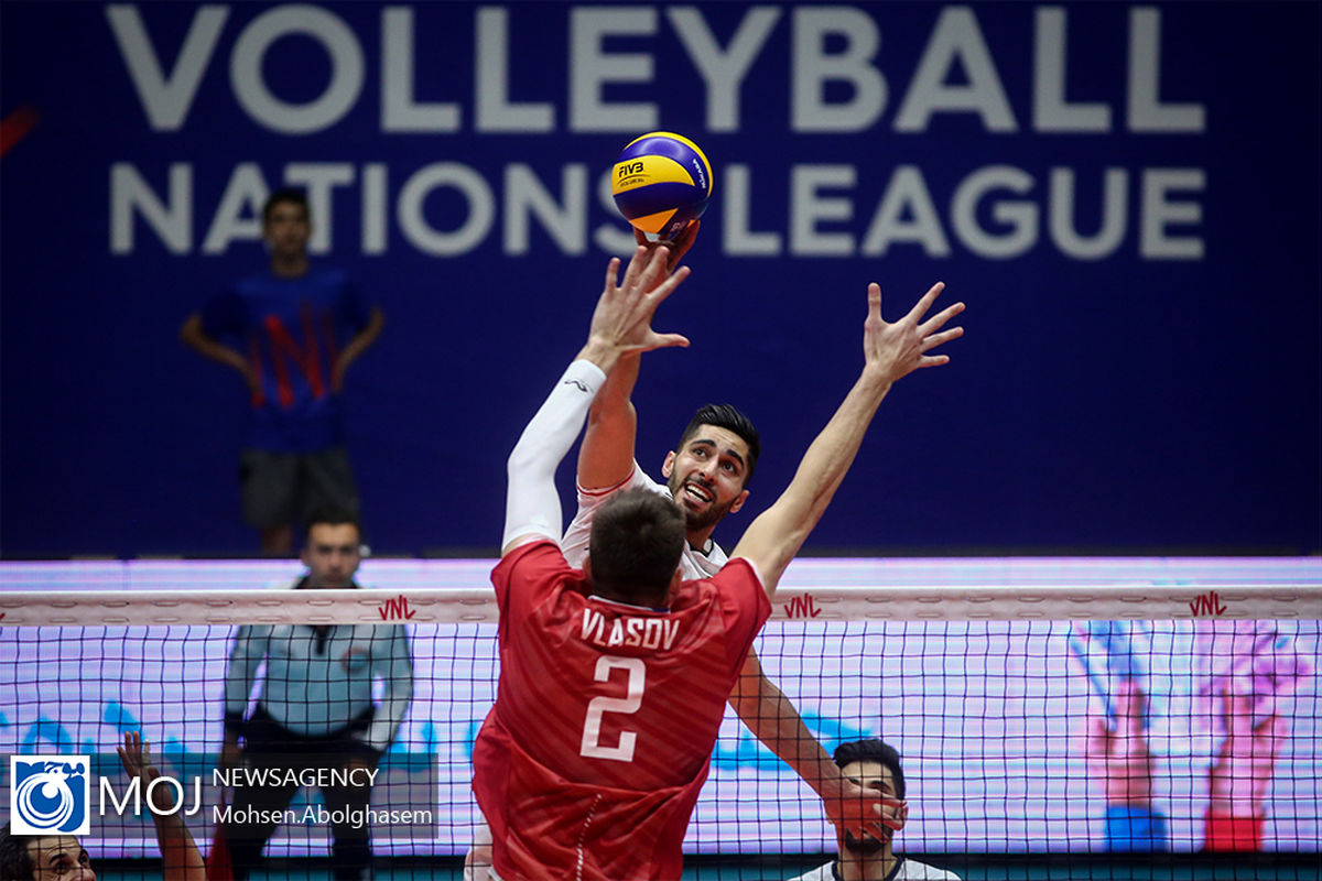 دیدار تیم های ملی والیبال ایران و روسیه