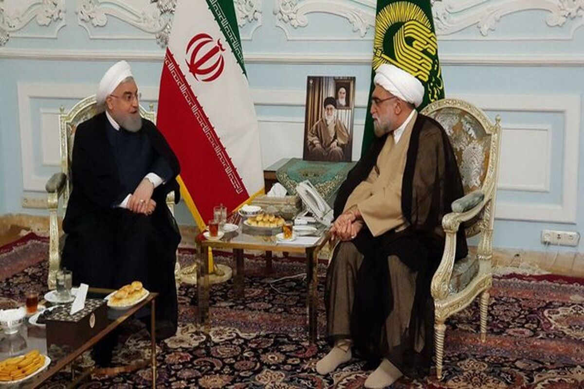 دیدار روحانی با تولیت آستان قدس رضوی