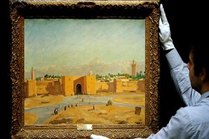 آنجلینا جولی تابلوی نقاشی وینستون چرچیل را حراج کرد