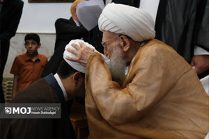 آیین عمامه گذاری طلاب در سالروز عید غدیر خم