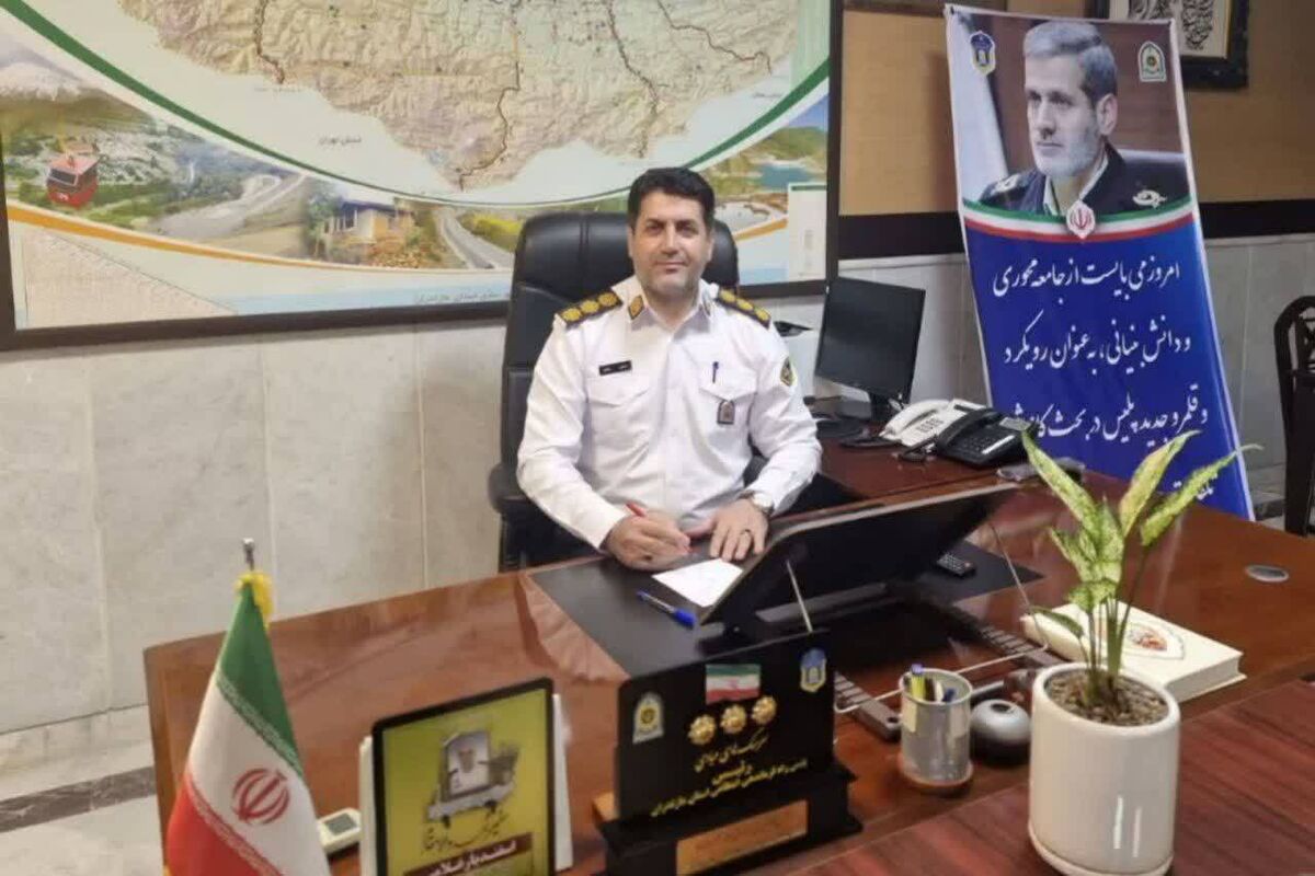 سرهنگ عبادی رئیس پلیس راه مازندران