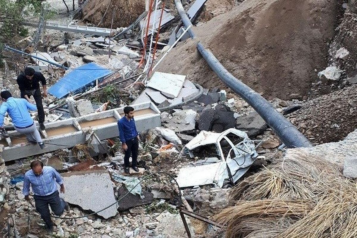 سیل در لواسان