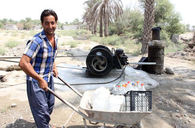 مشکل کم آبی روستای ناصرآباد رودان رفع شد