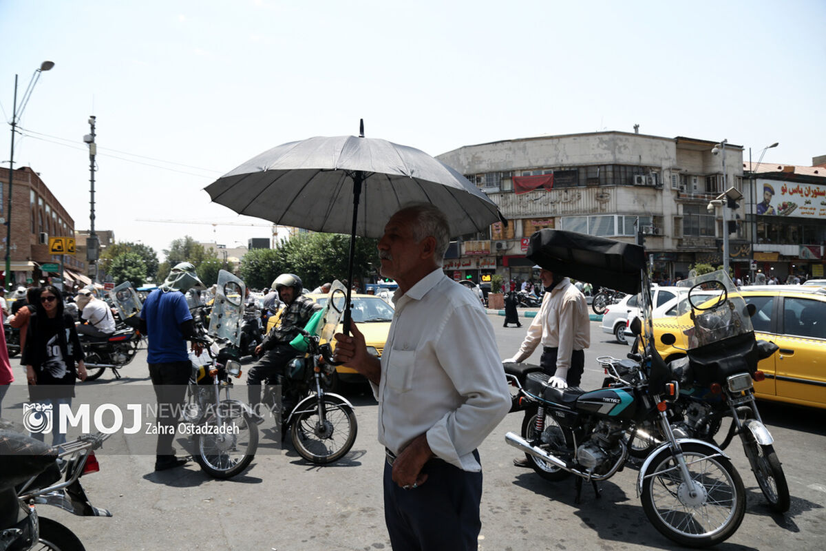 گرمای هوا در تهران