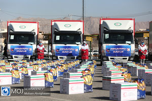 توزیع ۴۴۲۰ بسته کمک معیشتی از سوی جمعیت هلال احمر