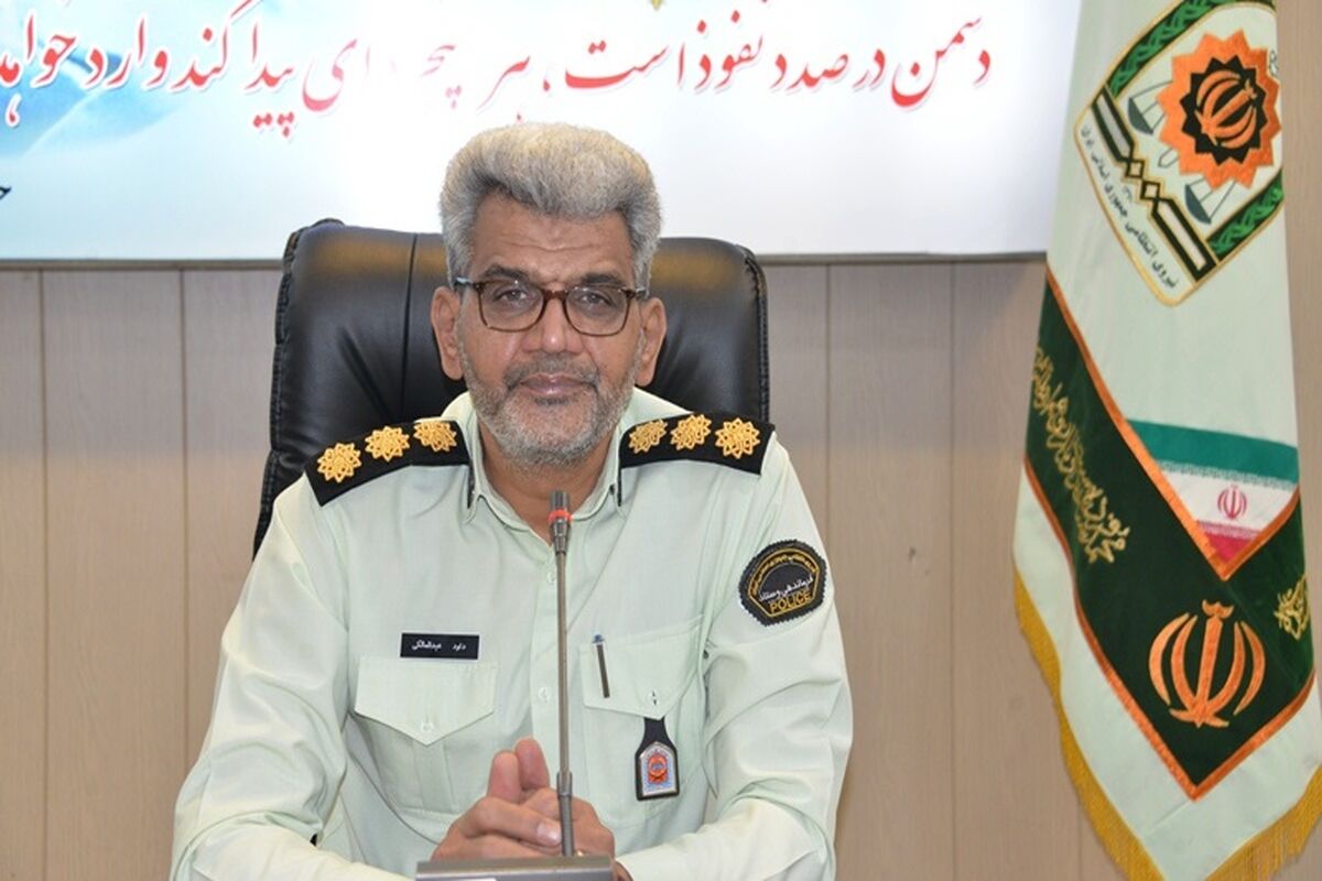 سرهنگ  داود عبدالمالکی جانشین فرمانده انتظامی استان قزوین
