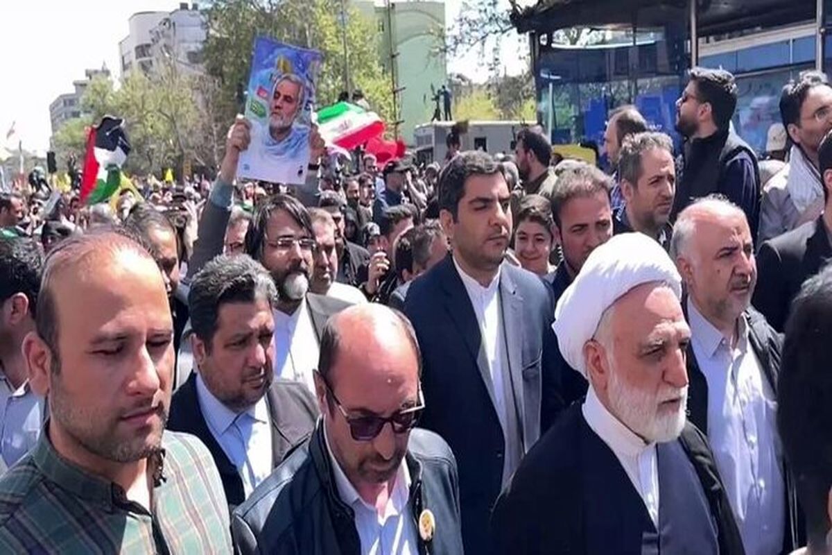رئیس قوه قضائیه در راهپیمایی روز قدس