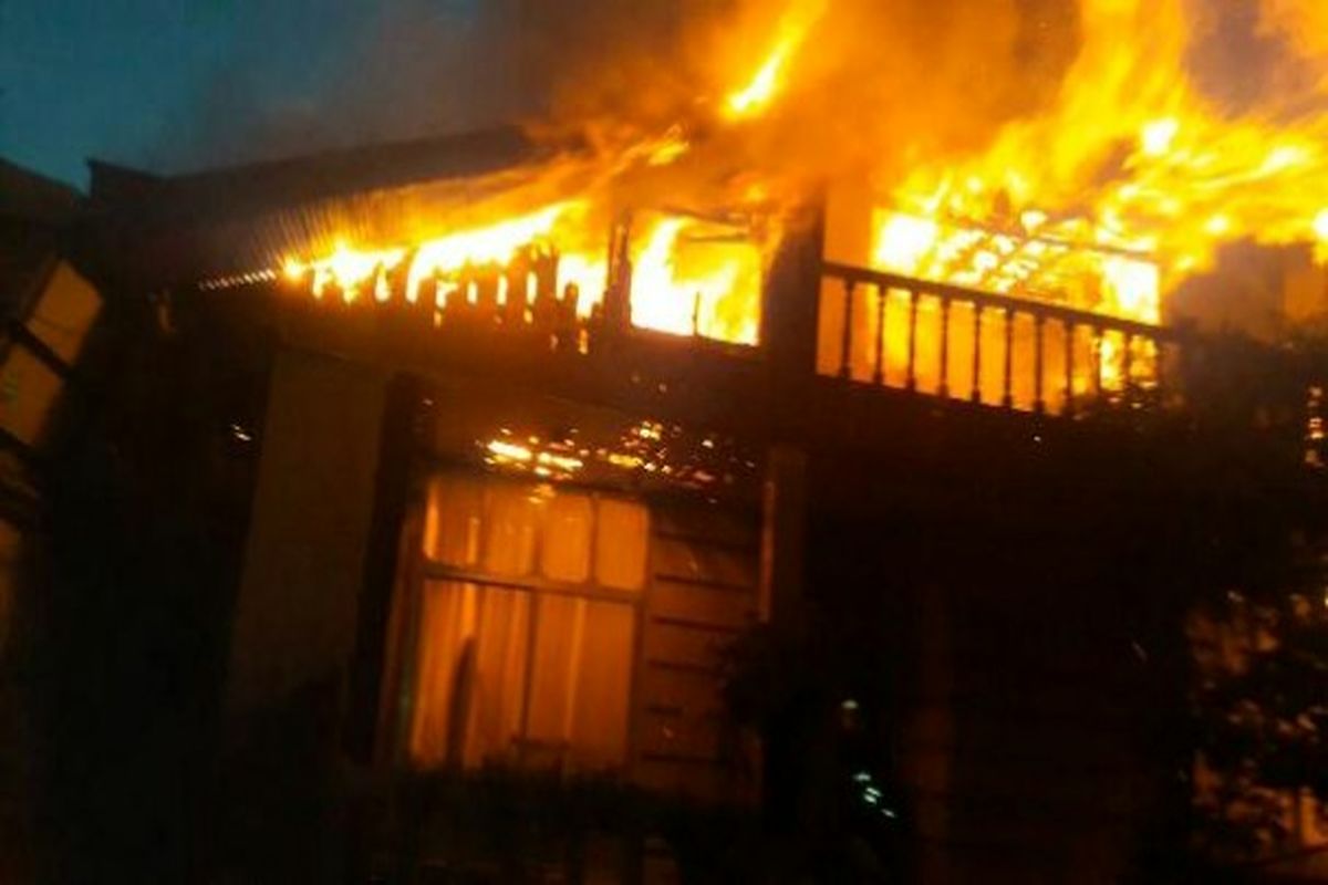 آتش سوزی خانه ویلایی