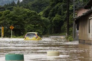  Floods in Japan left 1 dead and 7 missing