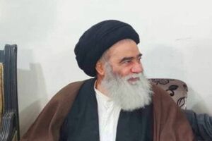 پیکر آیت‌الله سیدهادی سیستانی در کربلا تشییع شد