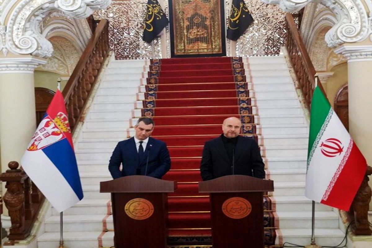 روسای مجلس ایران و صربستان