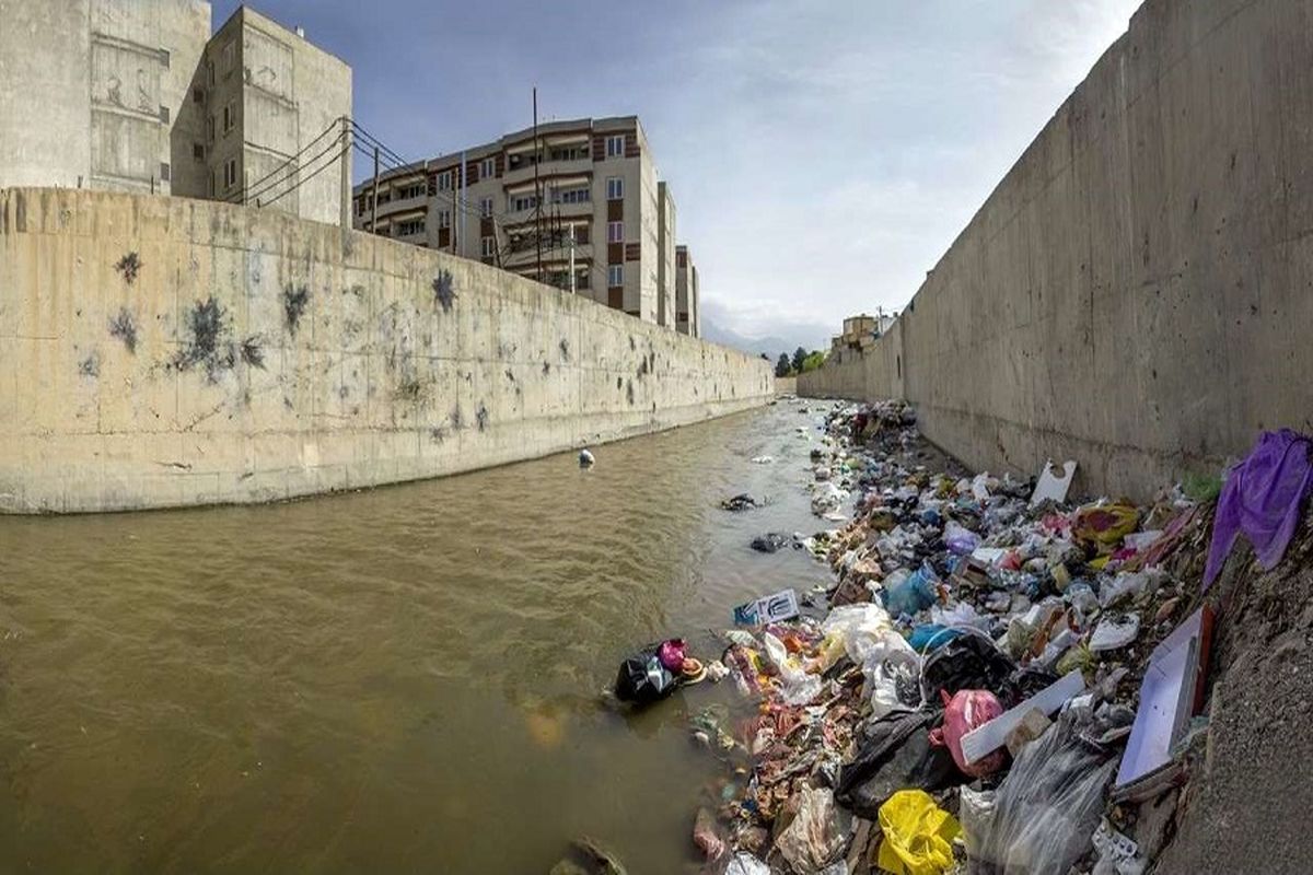 مناطق بحرانی رودخانه آبشوران کرمانشاه