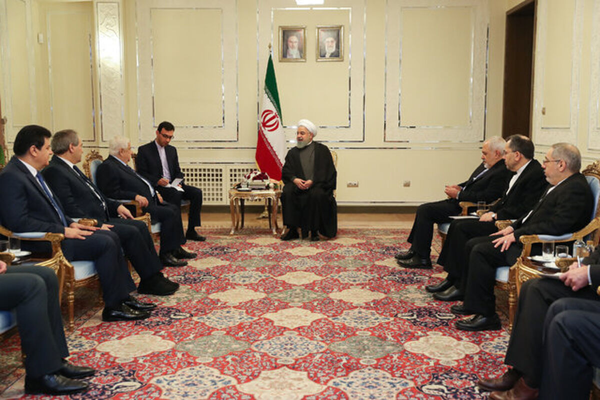 دیدارروحانی با وزیر امور خارجه سوریه