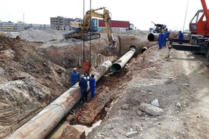 جابجایی خط 900 آبرسانی بهارستان در کمتر از 16 ساعت