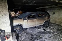 آتش‌سوزی پارکینگ یک ساختمان مسکونی در بزرگراه خرازی/۵۰ نفر نجات یافتند